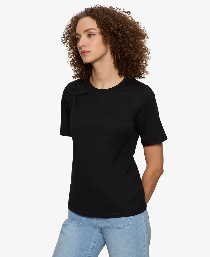 Sanctuary Women's Soft Twist Detail Crewneck T-Shirt