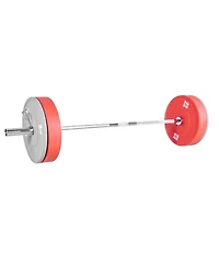 Sugift 6FT Barbell Bar 2-Inch Olympic Weight Bar Chrome Knurled Grip 500 Lb Capacity