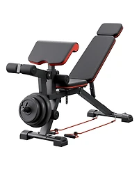 Sugfit Adjustable Weight Bench 800 Lb Capacity with Leg Extension and Preacher Pad