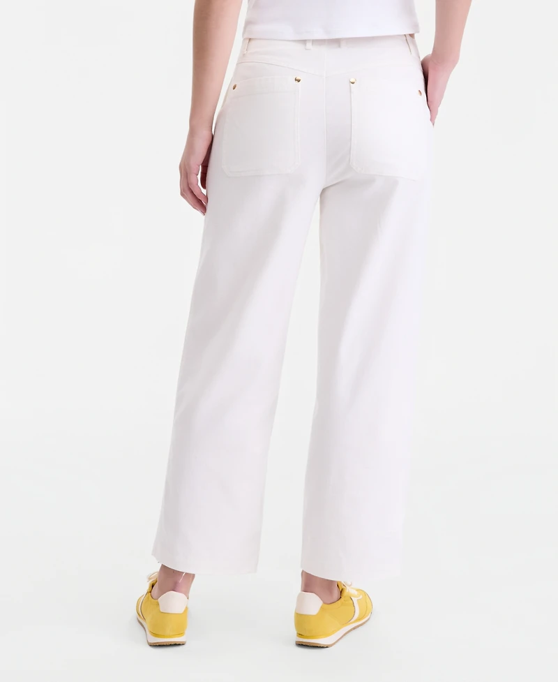 On 34th Women's High-Rise Utility Straight-Leg Ankle Pants, Macy's Exclusive