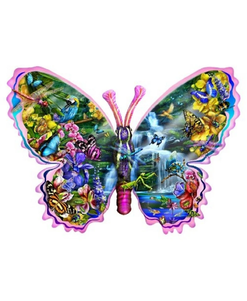 SunsOut Butterfly Waterfall 1000 piece Jigsaw Puzzle for Adults Special Shape