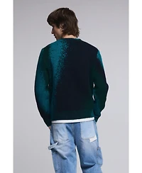 Desigual Men's Jacquard splatter sweater