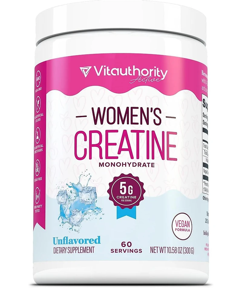 Vitauthority Women s Creatine Unflavored, 60 Servings