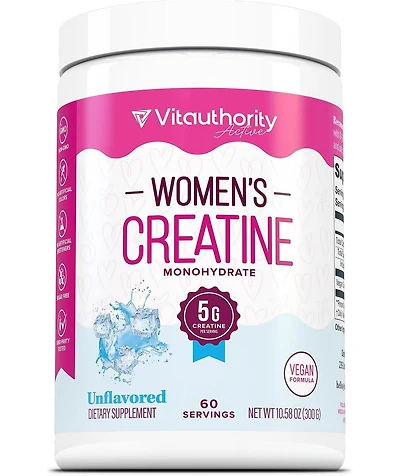 Vitauthority Women s Creatine Unflavored, 60 Servings