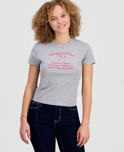 Rebellious One Juniors' Rules of Love T-Shirt