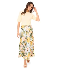 1.state Women's Bias A-Line Maxi Skirt