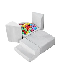 Sugift 5-Piece Foam Climbing Blocks with Ball Pit (Balls Not Included)