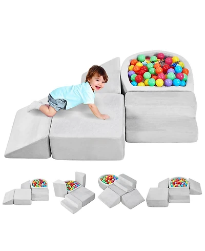 Sugift 5-Piece Foam Climbing Blocks with Ball Pit (Balls Not Included)