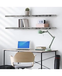 Sorbus 2-Pack 55" Wall Mounted Floating Shelves for Any Room