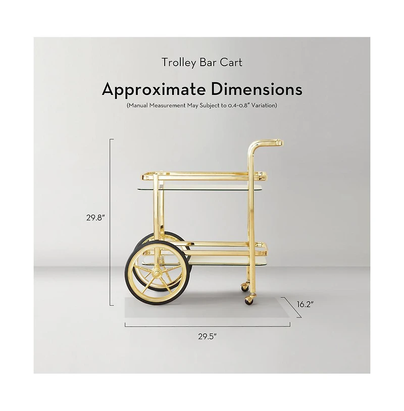 Z Gallerie Trolley Bar Cart
