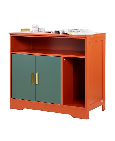 Cozito Modern Wooden Litter Box Enclosure with Storage Shelf