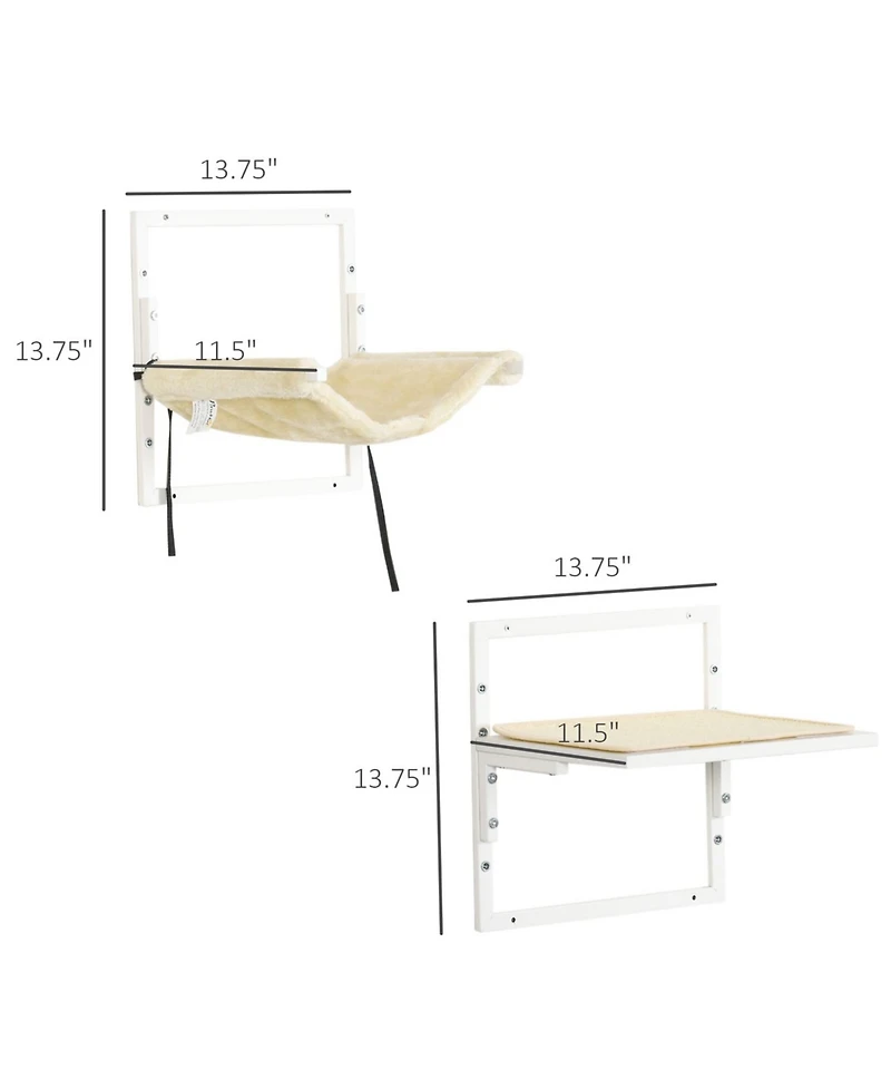 Aostirmotor Wall-Mounted Cat Tree with Adjustable Jumping Platforms