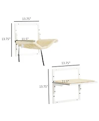 Aostirmotor Wall-Mounted Cat Tree with Adjustable Jumping Platforms