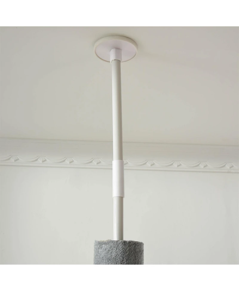 Aostirmotor 85.5" Cat Tree with Scratching Post, Hanging Balls