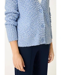 Olsen Women's Two-Tone Boucle Cardigan