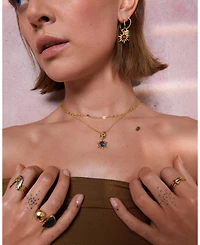 Ottoman Hands Labradorite Sun Charm