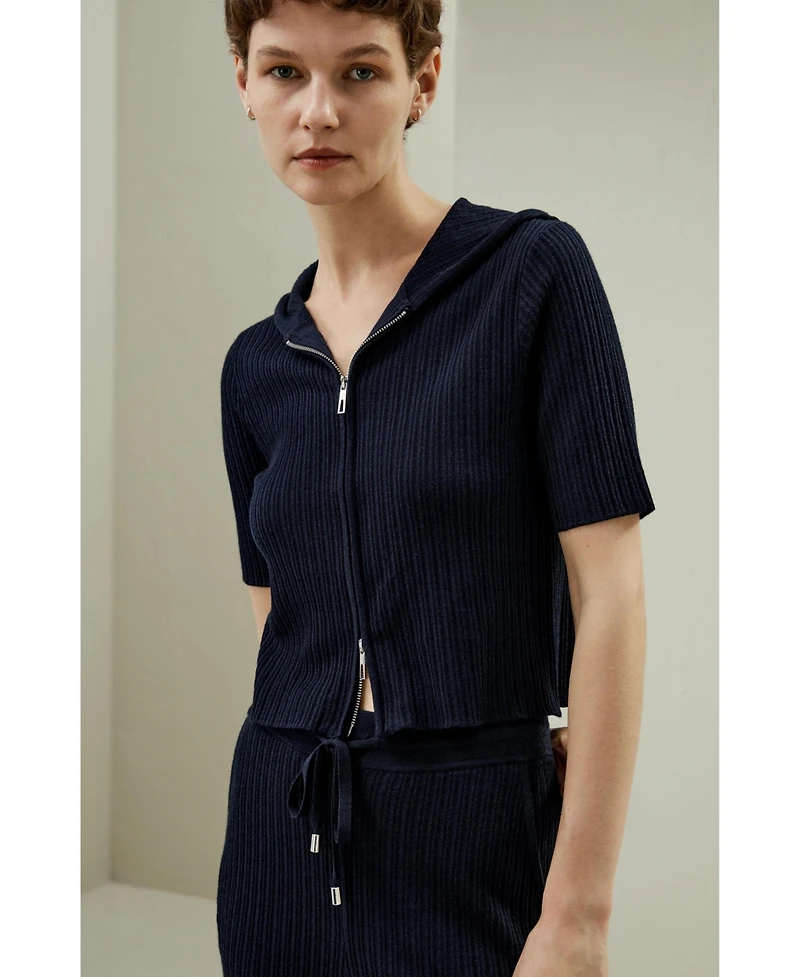 Lilysilk Women's Oasis Knit Hoodie