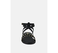 Corriane Womens Studs Embellishment Strappy Sandals