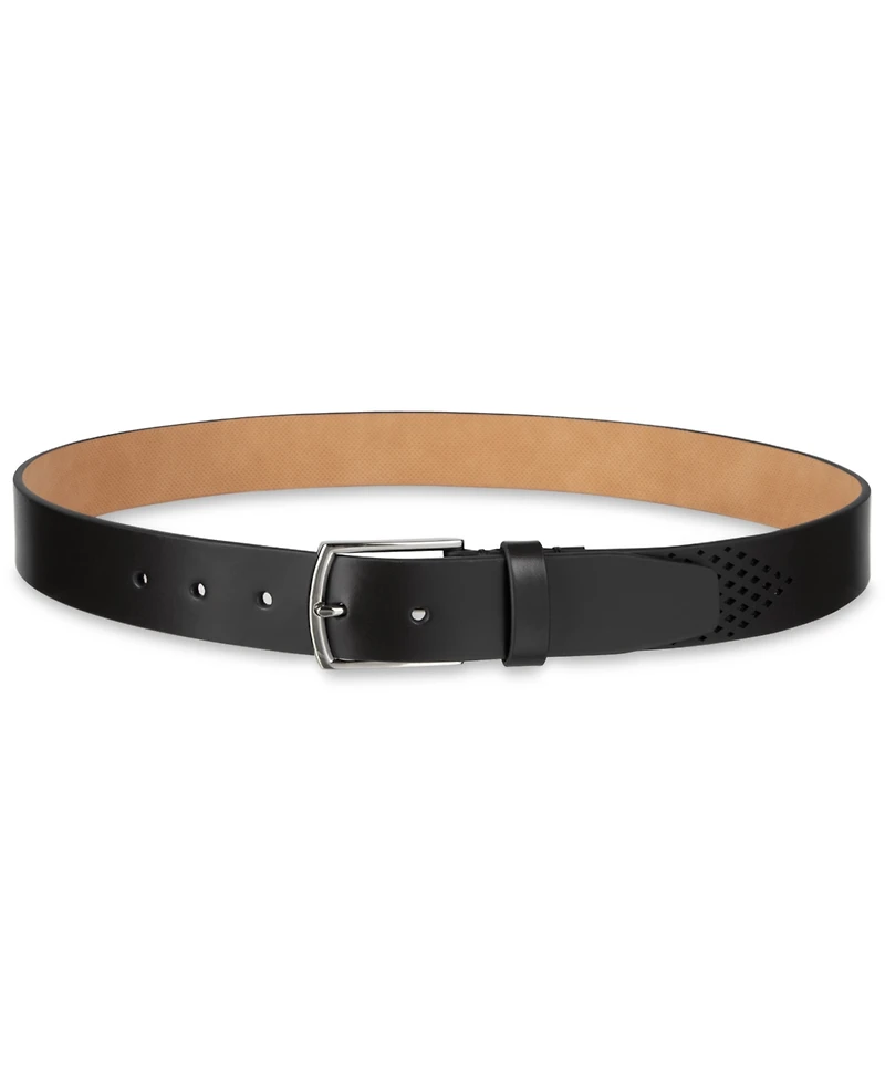 Cole Haan Men's Washington Perforated Casual Leather Belt