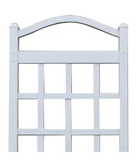 Dura-Trel Cambridge 28 x 75 Inch Pvc Vinyl Outdoor Garden Patio Trellis, White
