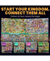 Quokka 1000 Piece Puzzle for Adults with 223 Hidden Secrets & Audio Story – Blush Lotus Kingdom