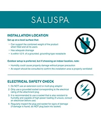 SaluSpa Bestway Hawaii 4 Person Smart AirJet Inflatable Hot Tub with App Control