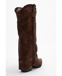 Forever & Always Shoes Clementina Leather Western Boot (Women)