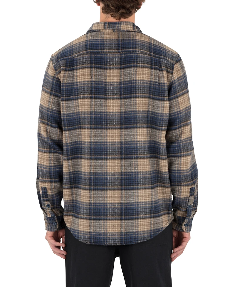 Hurley Men's Portland Plaid Long-Sleeve Shirt