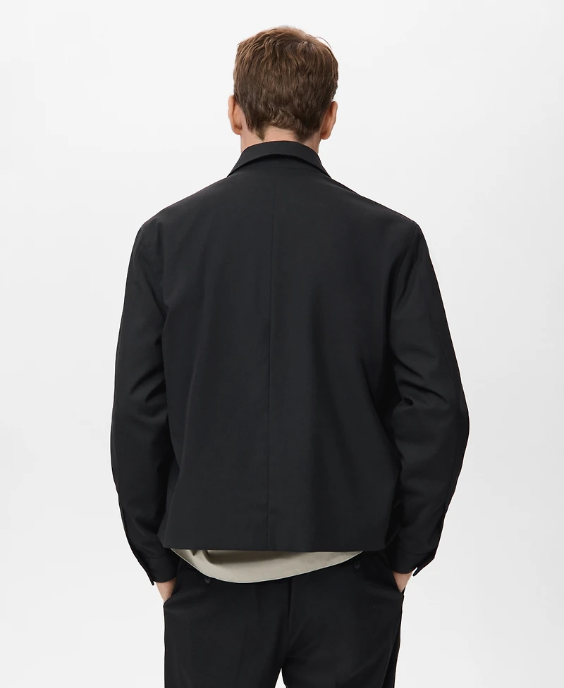 Mango Men's Pockets Straight-Fit Jacket