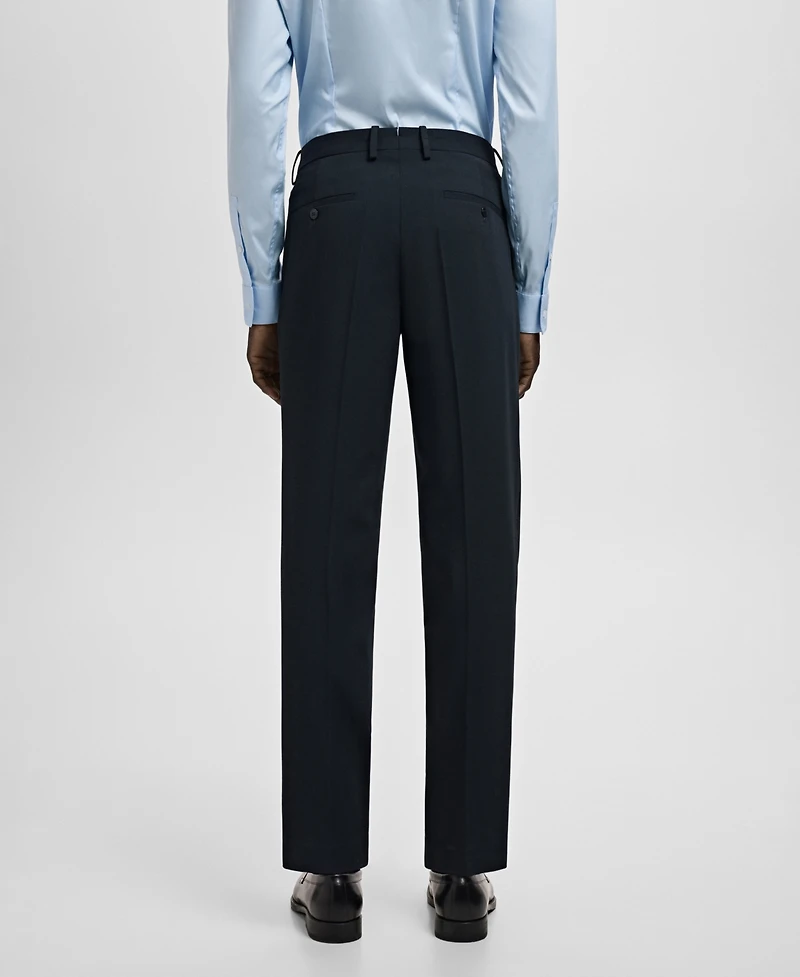 Mango Men's Stretch Fabric Super Slim-Fit Suit Pants