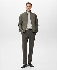 Mango Men's Water-Repellent Bomber Jacket