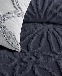 Peri Home Chenille Medallion 3-Pc. Duvet Cover Set, King