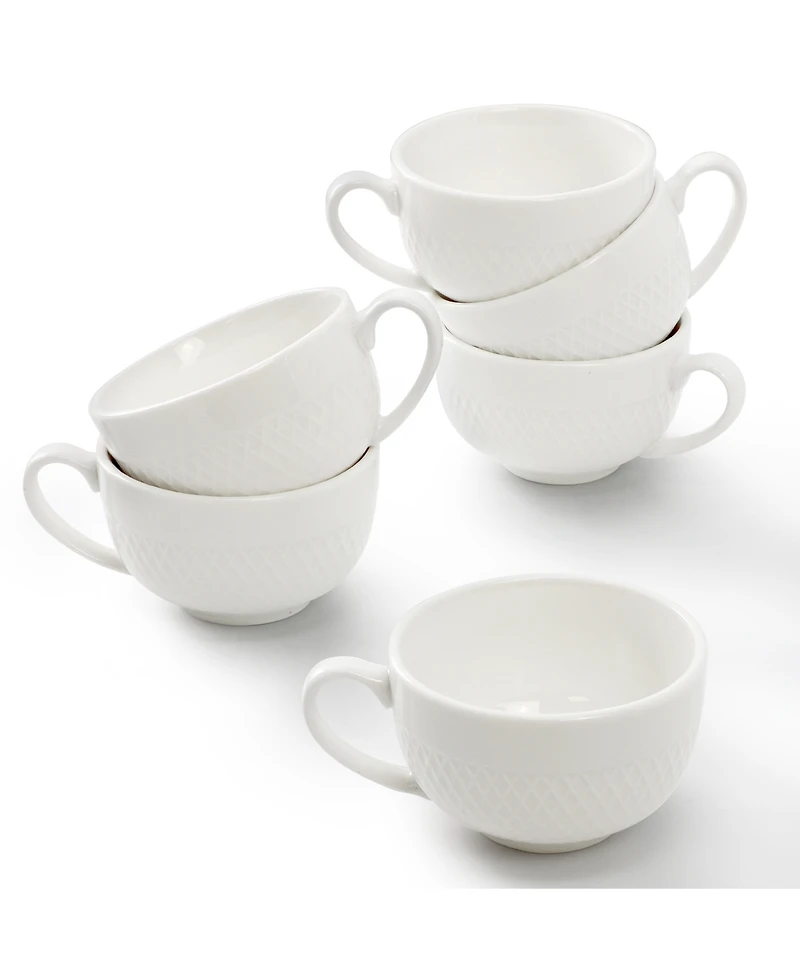 Elama Luna 12-Pc. Espresso Cup & Saucers, Service For 6