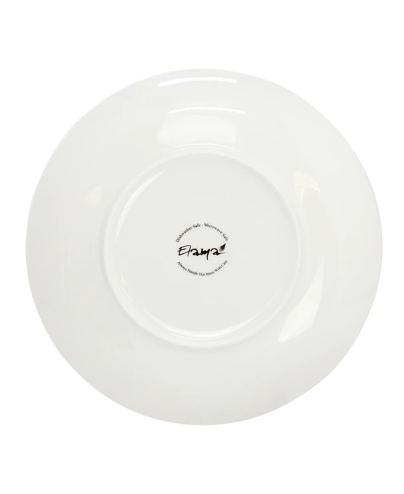 Elama Tulip Fields 16-Pc. Dinnerware Set, Service For 4