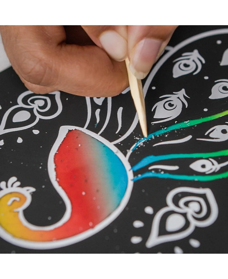 Kulture Khazana Rangoli Mandala Scratch Art Lantern