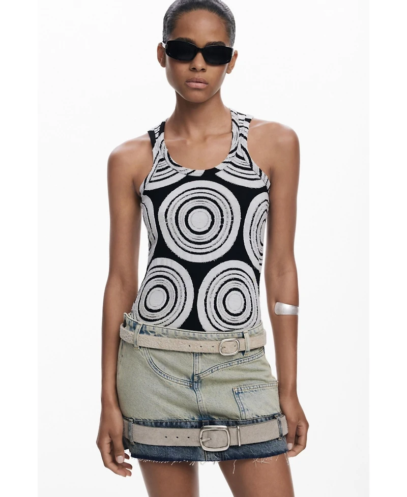 Desigual Women's Double-waist mini skirt