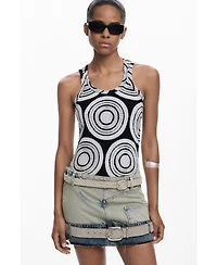 Desigual Women's Double-waist mini skirt