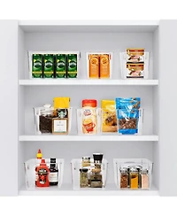 Sorbus 8 Pack Large Clear Storage Bins - for Kitchen, Fridge, Cabinet, Pantry Organization and Storage