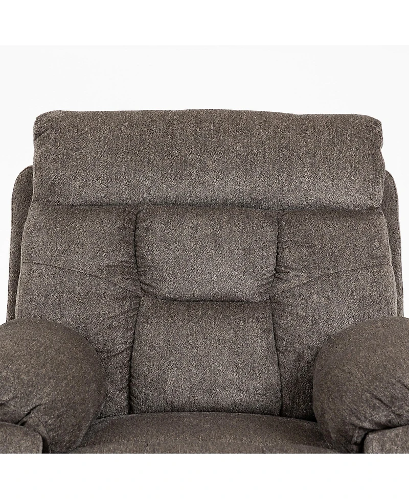 Boyel Living Electric Lift Recliner Chair with Heating and Massage, Power Sofa 2 Cup Holders, Storage Pocket, remote controls