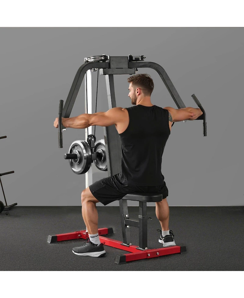 Mecale Adjustable Chest Fly and Reverse Delt Machine with 450 lb Capacity