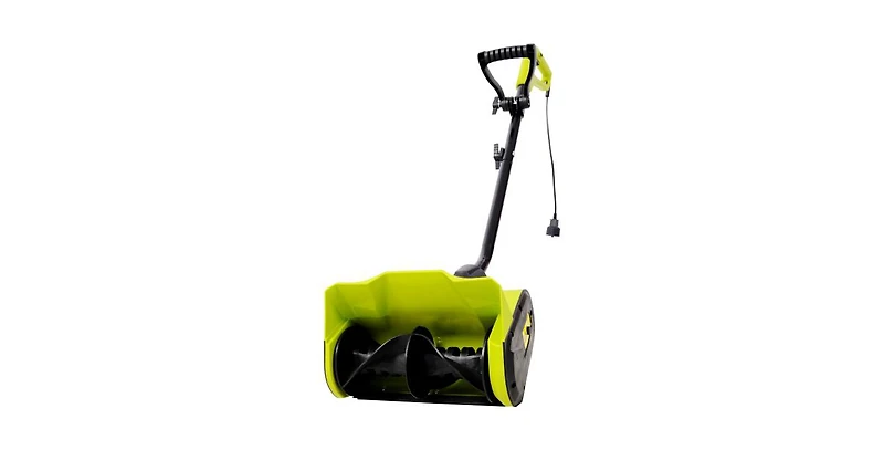 Outsunny Snow Shovel with Wheels, Snow Pusher, Cushioned Adjustable Angle Handle Snow Removal Tool, 29" Blade, 10" Wheels, Yellow
