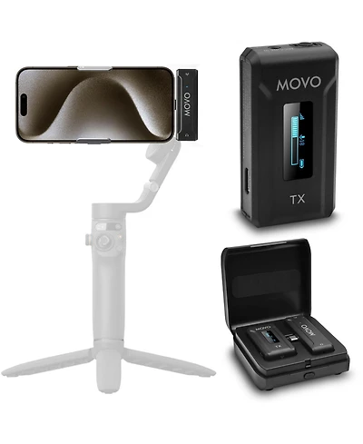 Movo Wmx-2-c Wireless Microphone for iPhone 15/16 with Charging Case (Usb-c)