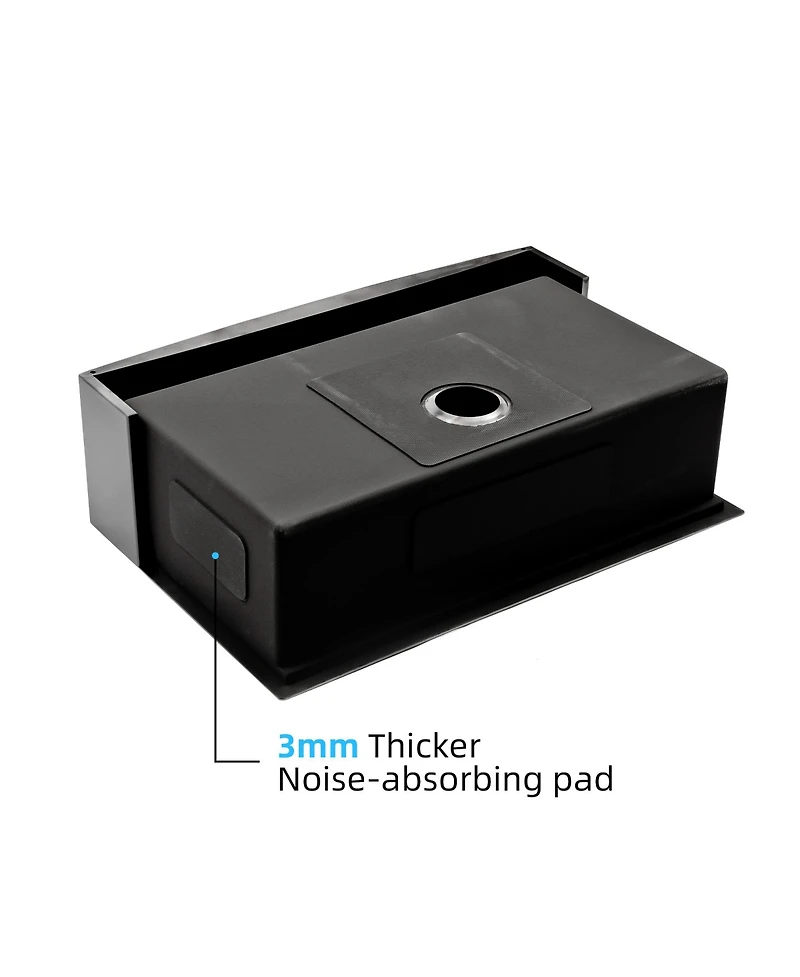 flynama 33x21x10inch Farmhouse Apron Single Bowl Kitchen Sink Stainless Steel