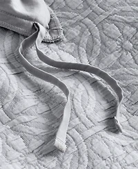 Charter Club Lattice Medallion Gray -Pc. Duvet Cover Set