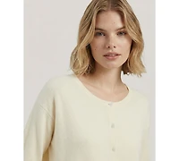 Naadam Women's Round Neck Long-Sleeve Cardigan