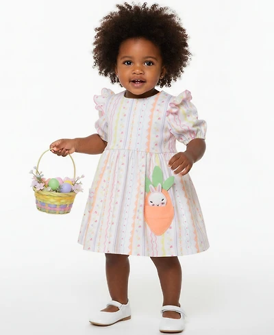 Bonnie Baby Girls' Carrot Pocket Easter Dress and Bloomers