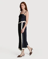 Avec Les Filles Women's Square Neck Scarf Top