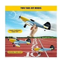 Bruce & Shark Bf-109 Rc Plane with 6-Axis Gyro Stabilization, 3-Channel 2.4G, 2 Batteries & Epp Foam