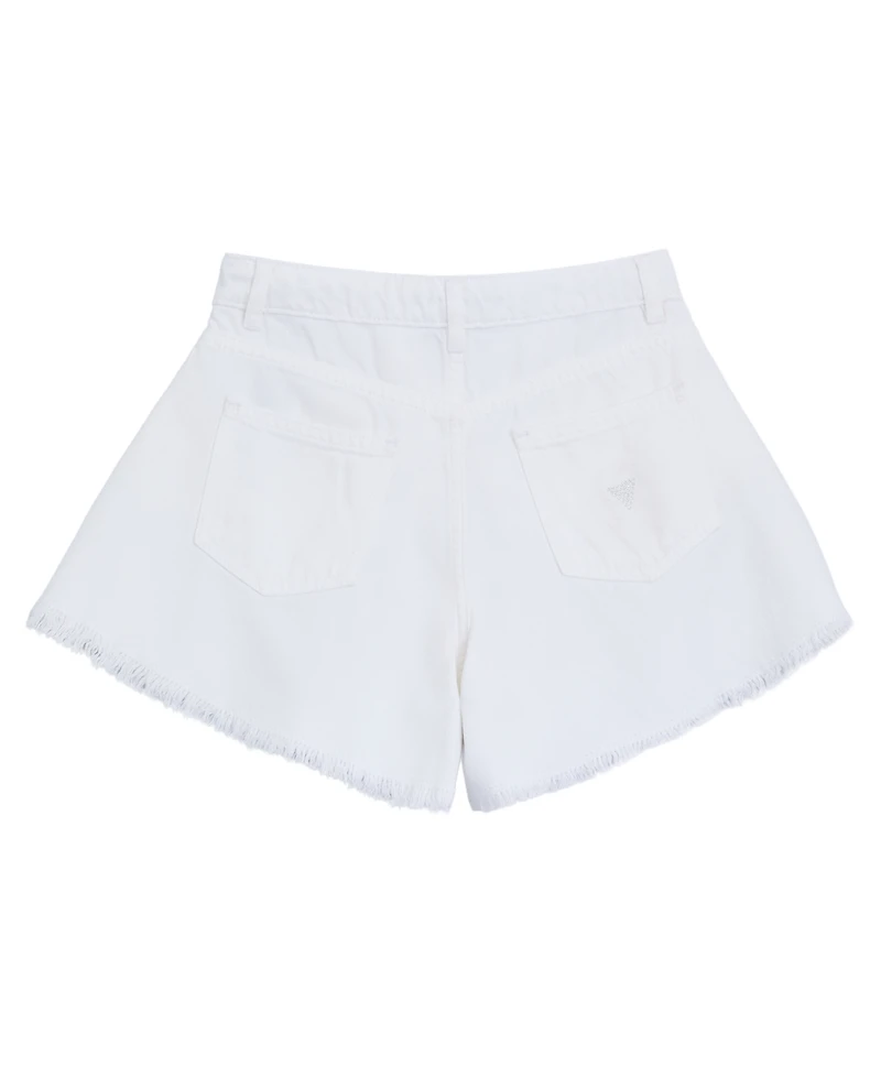 Guess Girls' 7-16 Rhinestone Logo Denim Shorts