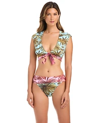 Bleu by Rod Beattie Women's Deep V-Neck Bikini Top